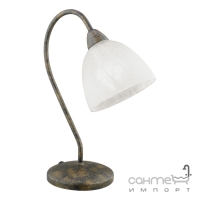 Настільна лампа Eglo Dionis 89899 кантрі, прованс, скло алебастр, іржа