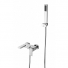 Змішувач для ванни з душовим гарнітуром Besco Modern Varium 1 хром