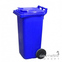 Контейнер для мусора 120л с двумя колесами Jcoplastic J0120 BEBE синий