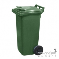Контейнер для мусора 120л с двумя колесами Jcoplastic J0120 GNGN зеленый