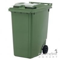 Контейнер для мусора 360л с двумя колесами Jcoplastic J0360 GNGN зеленый