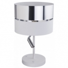 Настільна лампа з додатковим світильником TK-Lighting HILTON SILVER 5471 Білий-Хром