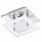 Светильник точечный Eglo Almana 94224 хай-тек, модерн, матовое стекло, хром, прозрачный, белый
