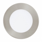 Светильник точечный Eglo Fueva 1 94521 хай-тек, модерн, литой металл, сатиновый никель, белый, пластик