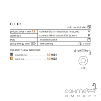 Точковий світильник Azzardo Cleto AZ1621 хром