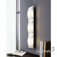 Светильник настенно-потолочный Eglo Wasao 94467 хай-тек, модерн, нержавеющая сталь, крашеное стекло, хром, белый