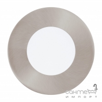 Светильник точечный Eglo Fueva 1 94518 хай-тек, модерн, литой металл, сатиновый никель, белый, пластик
