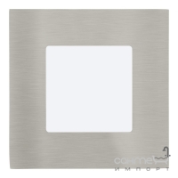 Светильник точечный Eglo Fueva 1 94519 хай-тек, модерн, литой металл, сатиновый никель, белый, пластик