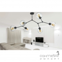 Люстра современная TK-Lighting FAIRY 2755 Золото, Янтарное Стекло