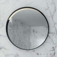 Зеркало с LED-подсветкой Flaminia Madre MASPE75 Nero Mat рама матовая черная