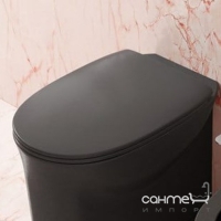 Сидіння для унітазу slim softclose Flaminia Madre MACW05 чорне