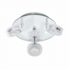 Светильник настенно-потолочный спот Eglo Agueda 95279 хай-тек, модерн, сталь, стекло, хром, прозрачный