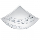 Люстра Eglo Nerini 95578 хай-тек, модерн, сталь, стекло с кристаллами, хром, белый, черный, прозрачный