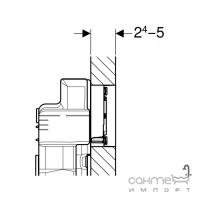 Смывная клавиша Geberit Sigma 60 115.640.SJ.1 черное стекло