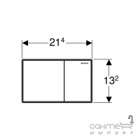 Смывная клавиша Geberit Sigma 60 115.640.SJ.1 черное стекло