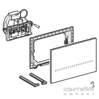 Смывная клавиша сенсорная Geberit Sigma 80 116.092.SG.1 чёрное стекло