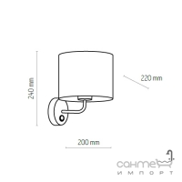 Бра TK-Lighting MIA WHITE 4114 Білий