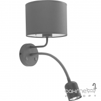 Бра з додатковою лампою на гнучкій арматурі TK-Lighting MIA GRAY 4284 Сірий