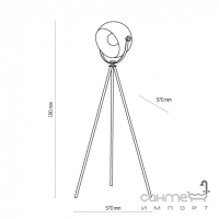 Торшер на треноге TK-Lighting PARMA WOOD 5464 Черный, Дерево