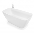 Окремостояча ванна з литого каменю Rock Design Premier 154x62 біла
