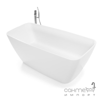 Окремостояча ванна з литого каменю Rock Design Premier 154x62 біла