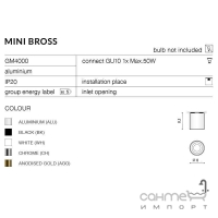 Точечный светильник Azzardo Mini Bross AZ1710 черный металл