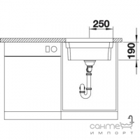 Кухонная мойка Blanco Etagon 500-U 521841 нержавеющая сталь