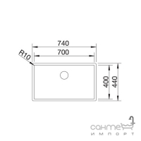 Кухонна мийка Blanco Claron Durinox 700-IF 523391 дзеркальна нерж. сталь