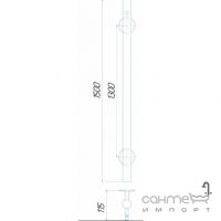 Сушка для рушників електричний Deffi Блискавка квадрат МК150.30