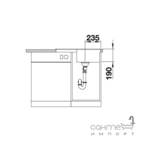 Гранитная кухонная мойка Blanco Zia 45 S Compact в цвете