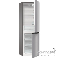 Окремий двокамерний холодильник з нижньою морозильною камерою Gorenje RK 6191 ES 4 сріблястий металік