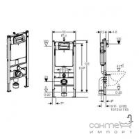 Подвесной унитаз с сидением softclose slim CeraStyle City + инсталляция Geberit Duofix 458.126.00.1