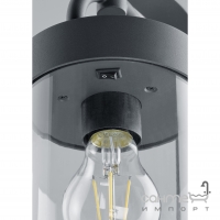 Парковый фонарь-столбик с датчиком освещения Trio SAMBESI 404160142 Антрацит
