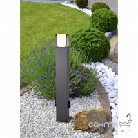 Парковый светильник-столбик со встроенной розеткой Trio EBRO 422167142 Антрацит, Белый Акрил