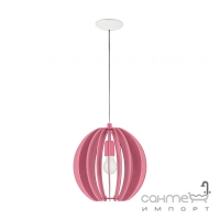 Люстра Eglo Fabella 95953 хай-тек, модерн, сталь, дерево, рожевий, білий