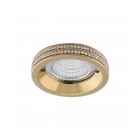 Точечный светильник Azzardo Eva Round AZ1459 золото, прозрачный хрусталь