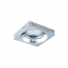 Точечный светильник Azzardo Eva Square AZ1460 хром, прозрачный хрусталь