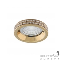 Точечный светильник Azzardo Eva Round AZ1459 золото, прозрачный хрусталь