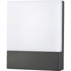 Настінний LED-світильник + покажчик номера будинку Nowodvorski Flat LED 12W 9422 сірий