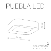 Стельовий LED-світильник Nowodvorski Puebla LED 9513 сірий