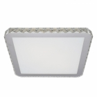 Светильник потолочный Azzardo Gallant 38 square AZ1594 хром, белый, прозрачное стекло