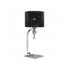 Настільна лампа Azzardo Impress table AZ0502 хром, чорна тканина
