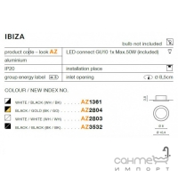 Точечный светильник Azzardo Ibiza AZ3532 черный