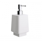Дозатор для жидкого мыла керамический Lineabeta Dado 61223.09 хром, белый