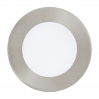 Светильник точечный Eglo Fueva 1 96406 хай-тек, модерн, литой металл, пластик, белый, сатиновый никель