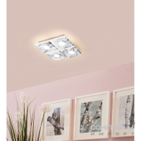 Светильник потолочный Eglo Aliste 96487 хай-тек, модерн, сталь, пластик, матовое стекло, серый, белый