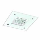 Светильник потолочный Eglo Benalua1 97498 хай-тек, модерн, сталь, матовое стекло, зеркало, хрусталь, белый, прозрачный