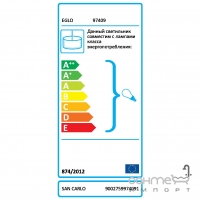 Люстра Eglo San Carlo 97409 хай-тек, модерн, сталь, дерево, білий, кольоровий