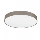 Светильник потолочный Eglo Pasteri 97616 хай-тек, модерн, сталь, белый, ткань, серо-коричневый