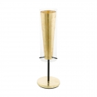 Настільна лампа Eglo Pinto Gold 97654 арт-деко, сталь, скло, чорний, золото, прозорий